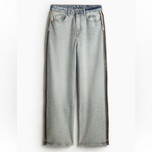 H&M Divided Size 8 Baggy Wide Low Jeans